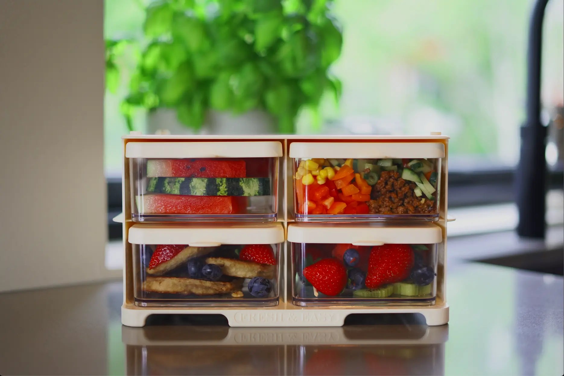 Fresh & Easy Matrack kremhvit