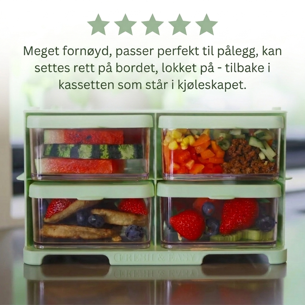 Fresh & Easy Matrack pastellgrønn