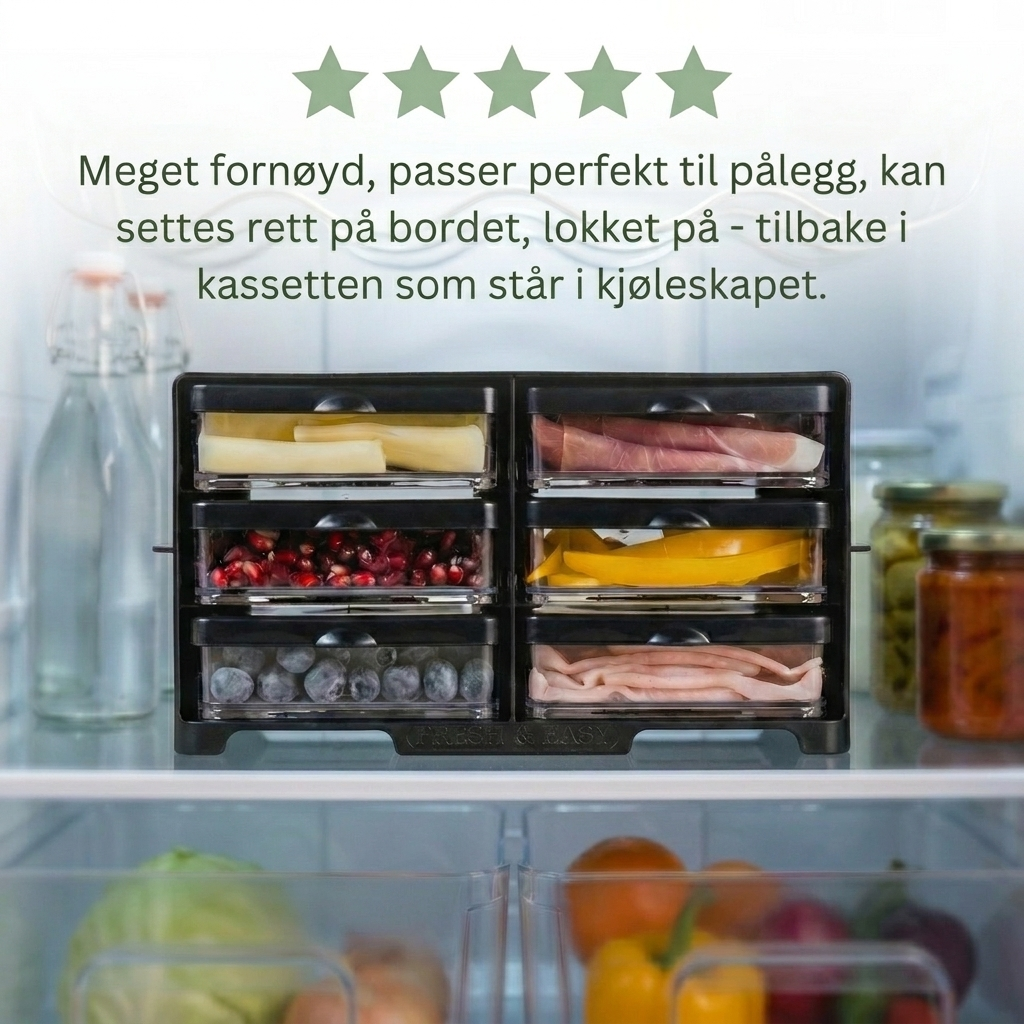 Fresh & Easy Påleggsrack svart